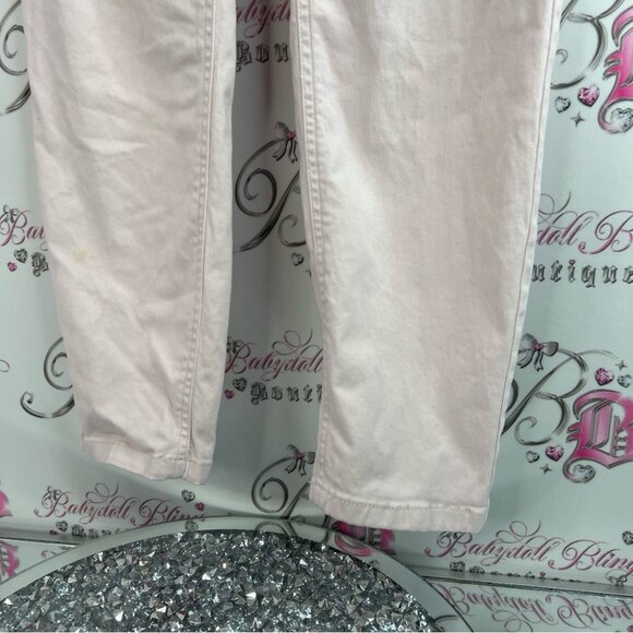 Jones New York jeans Lexington skinny crop Light Pink Straight Leg Jeans - Picture 3 of 11